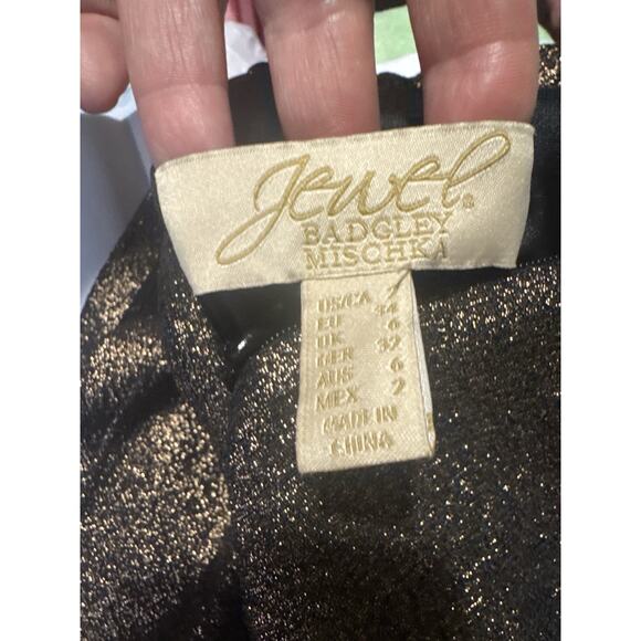 Jewel Badgley Mishka Dress Bodycon Metallic Party Baddie Vegas Mob Wife Y2k - Picture 2 of 6